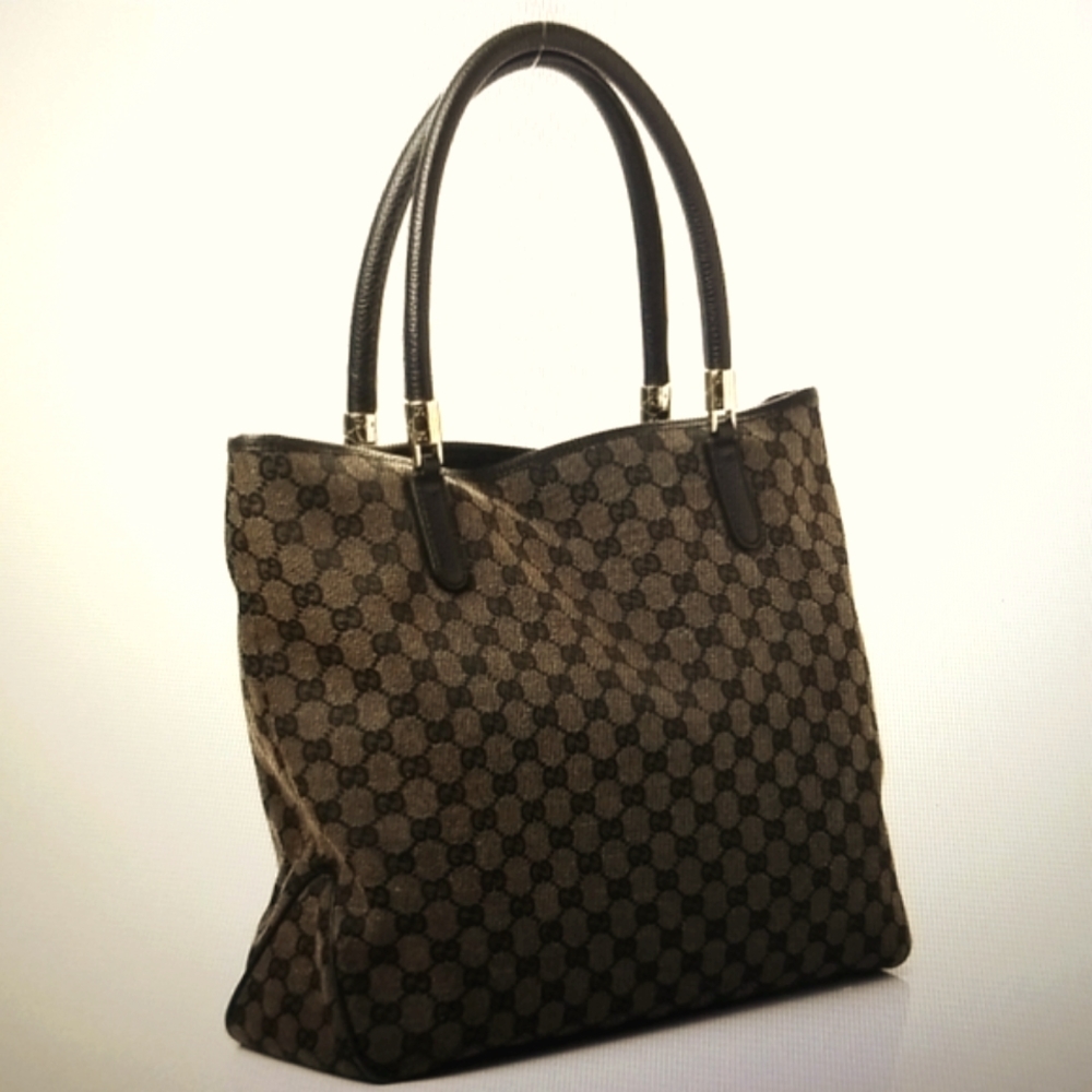 Gucci Monogram Tote Dark Brown - image 2
